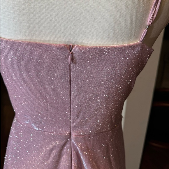 LuLu’s shimmering pink maxi dress size medium - Picture 12 of 16